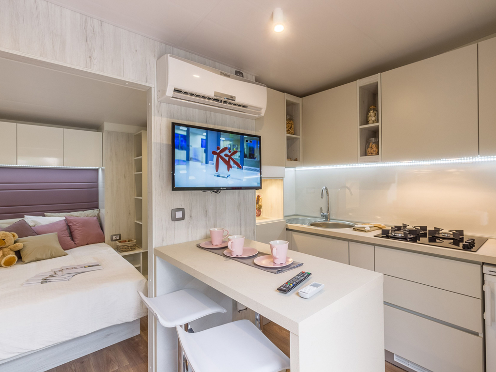 Campsite Porton Biondi Studio Comfort mobile homes interior II