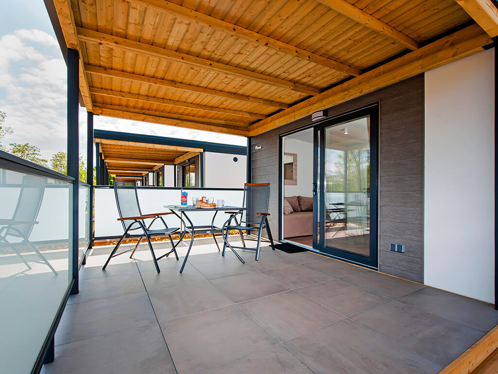 Solaris Naturist Camping Resort Studio Comfort mobile home interior 4
