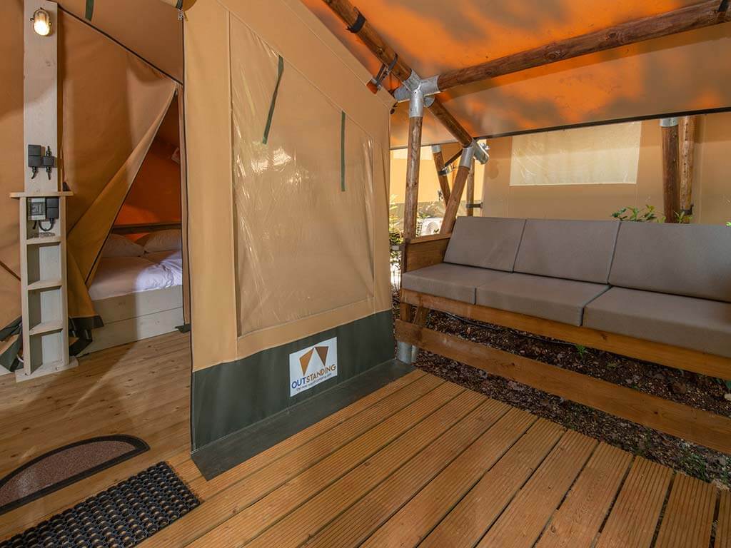 Equipped Tent Glamping Interior
