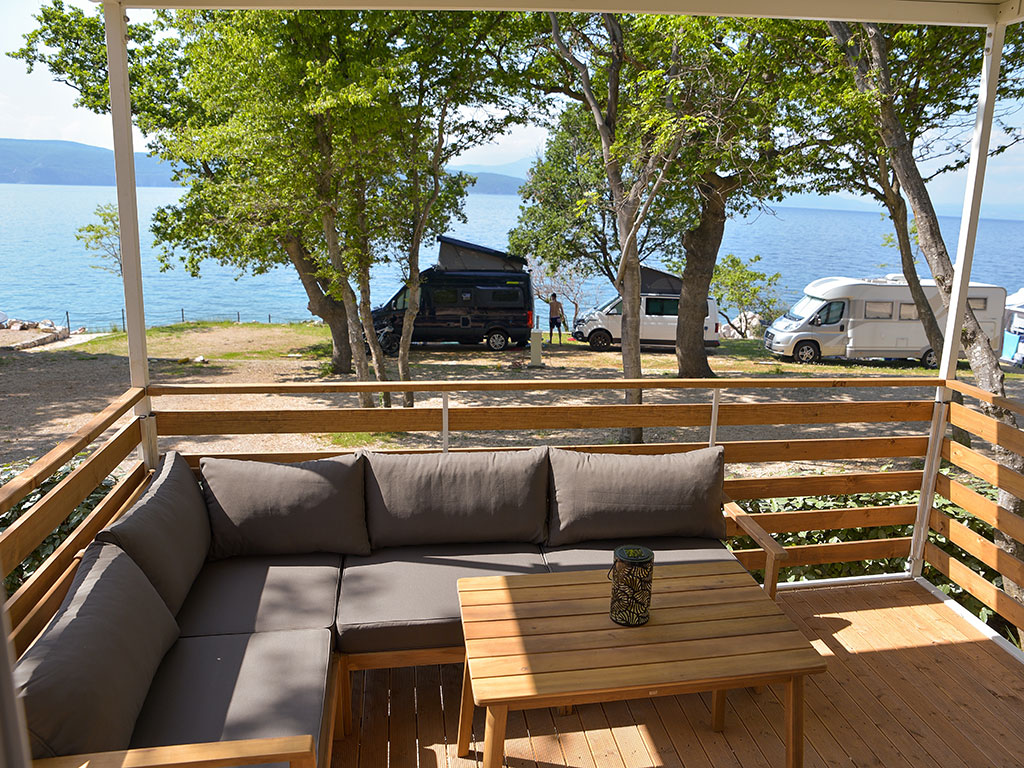 Camping Glavotok Mobile Home Romantic Room Exterior Terrace Sea View